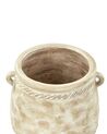 Pot de fleurs en terre cuite ⌀ 37 cm beige CAREX_930819