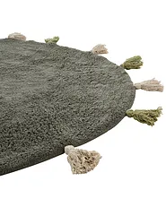 Kids Rug KODINHI  Dark Green ø 120 cm Cotton_1155123