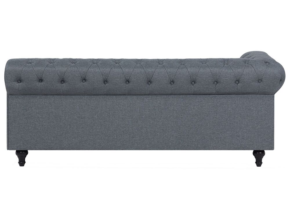 Grey fabric chesterfield corner sofa discount