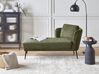 Chaise longue à droite en tissu vert foncé ARTHEZE_930142