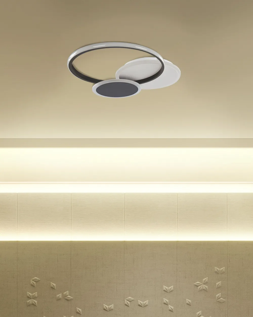 Lampadario a LED ZAMI Metallo Nero_824599
