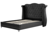 Velvet EU Double Size Bed Black AYETTE_832093