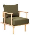 Fauteuil en bouclé vert foncé ASKER_932638