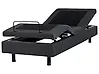 Adjustable Bed without Headboard Fabric DUKE 80 x 200 cm (EU Small Single) Dark Grey