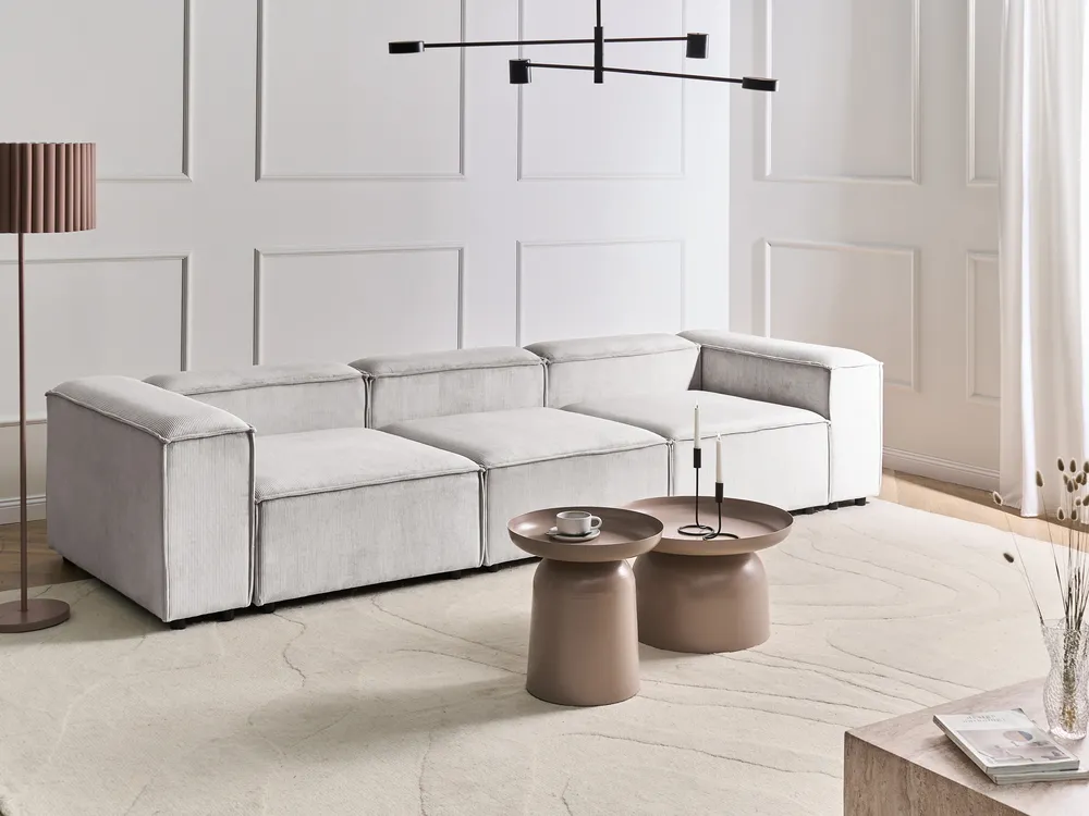 Modular Sofa 3 Seater ARDAL Corduroy Off-White