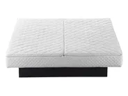Waterbed Faux Linen LAVARDENS 160 x 200 cm (EU King Size) Green_971121