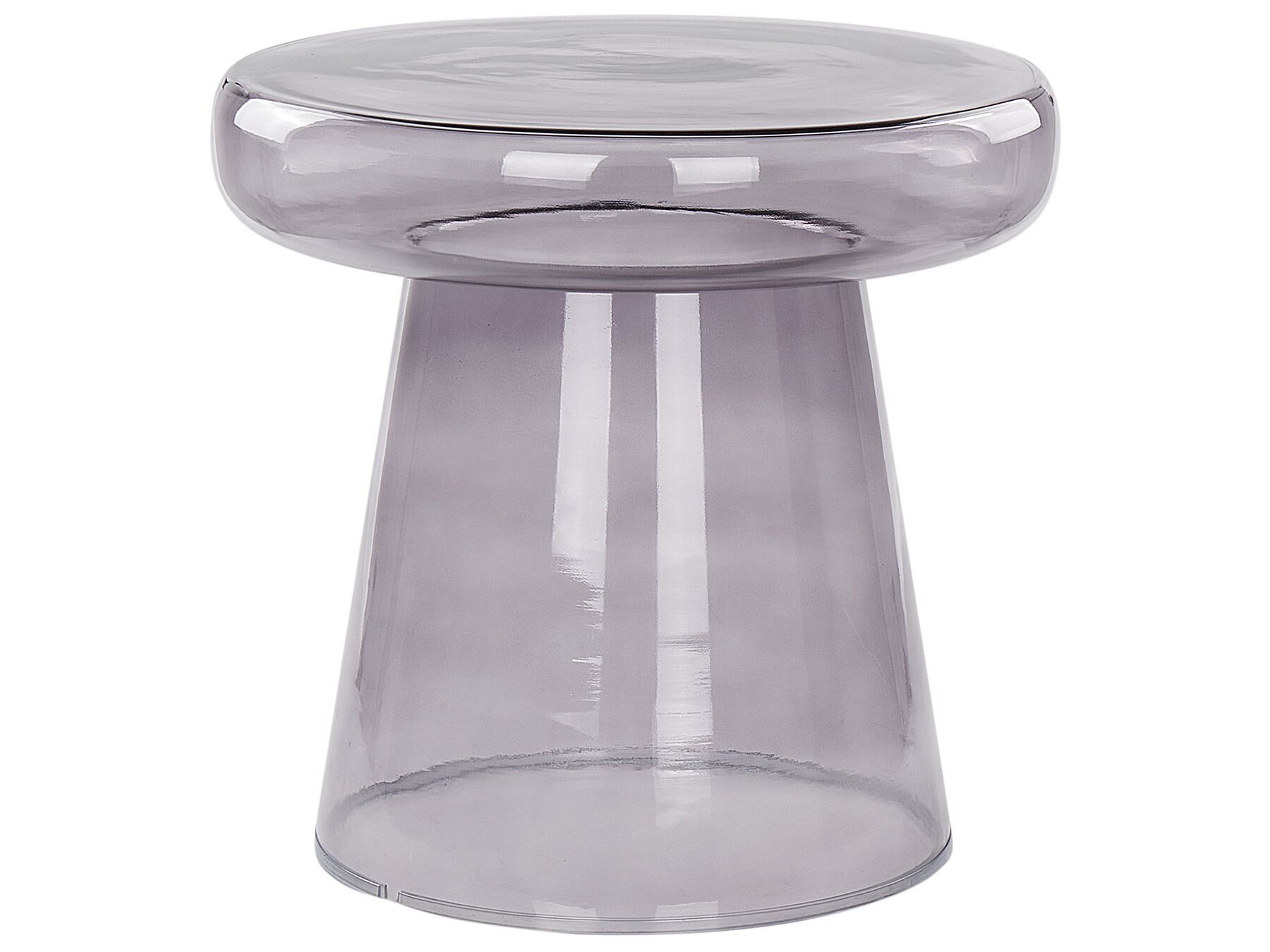 Glass Side Table Grey CALDERA_883020