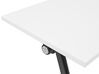 Folding Office Desk with Casters 160 x 60 cm White and Black BENDI_922329