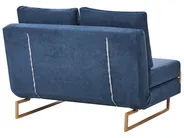 Sofa Bed 2 Seater JERSLEV Fabric Blue_1012009