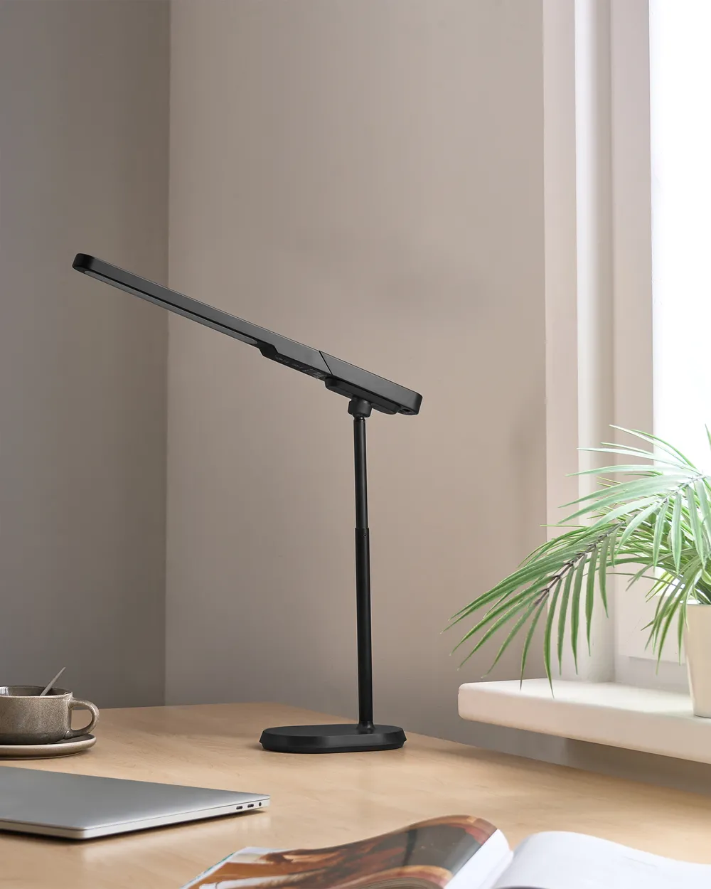 Lampa biurkowa LED TUCANA Ze ściemniaczem Czarny