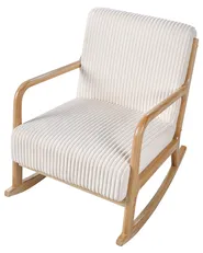 Rocking Chair SORSELE Corduroy White_1019420