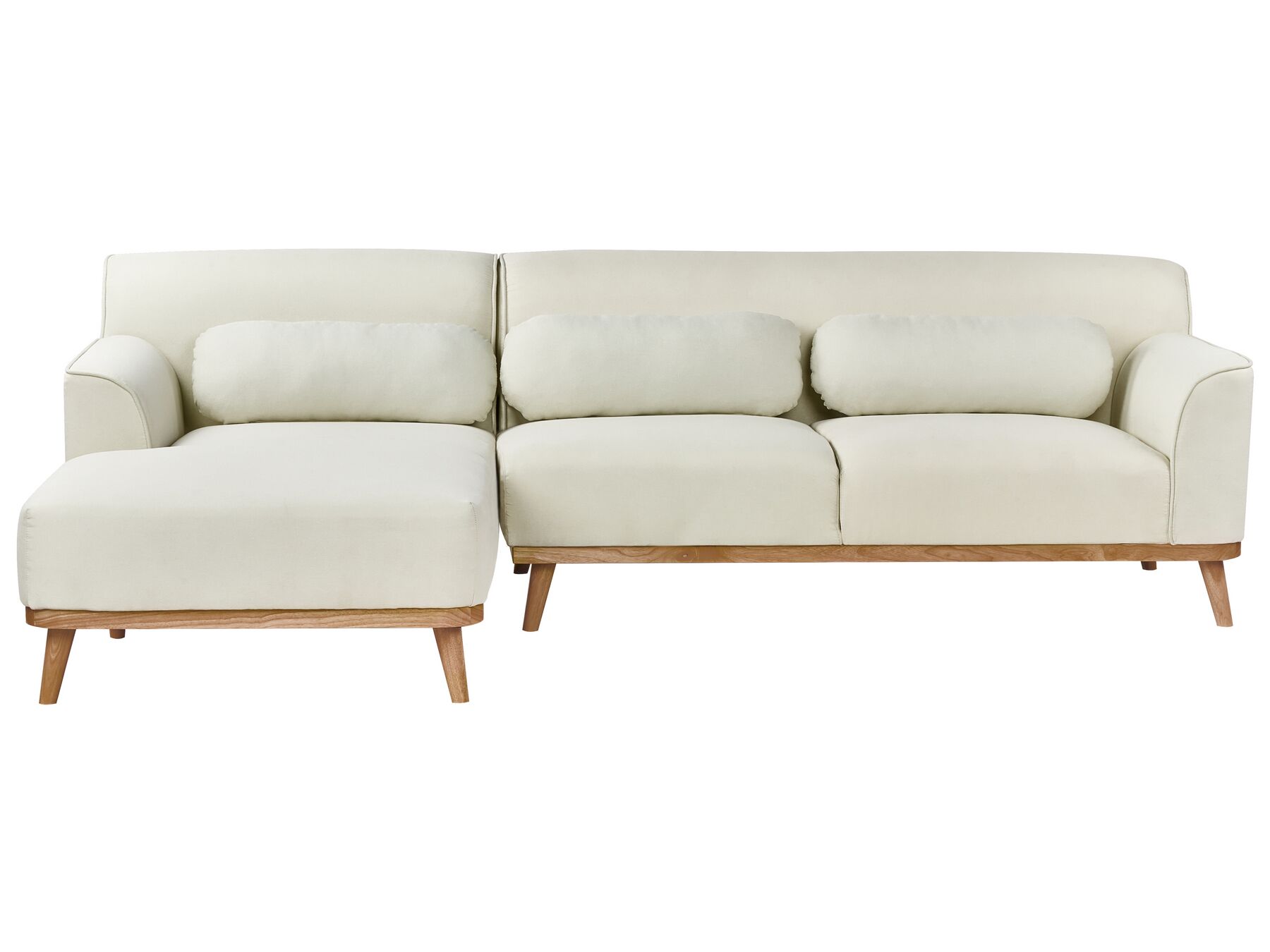 Right Hand Fabric Corner Sofa Off-White SIMOS_927979