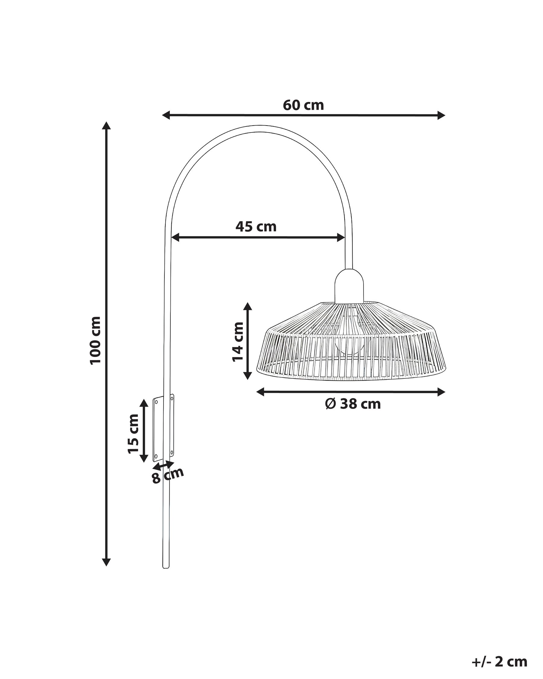 Wall Lamp NOSARA Paper Rope Natural_1036407