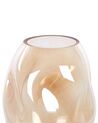 Glass Flower Vase 20 cm Orange GERAKINI_838243