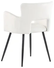 Set of 2 Dining Chairs SANILAC Velvet White_847143