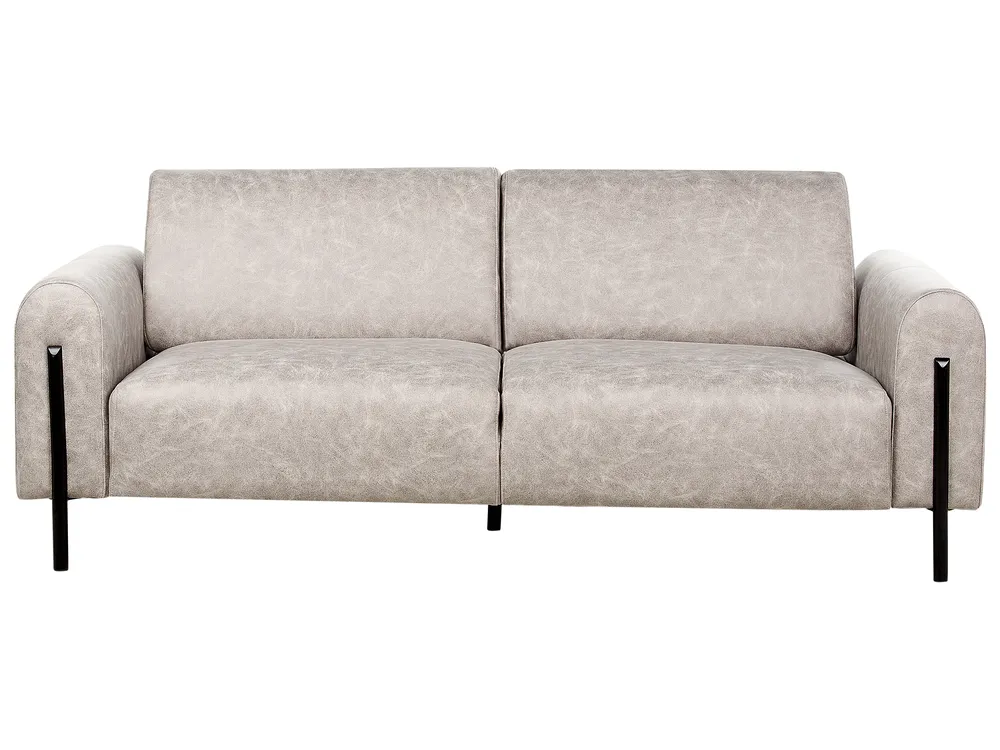 Set da salotto 4 posti ASKIM Tessuto Grigio chiaro_917631