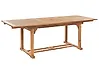 Stół ogrodowy rozkładany JAVA 160/220 cm 90 cm Drewno akacjowe Jasnobrązowy