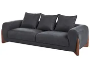 Sofa 3 Seater VINLIDEN Black_1048210