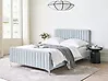 Cama Terciopelo LUNAN 140 x 200 cm Azul claro