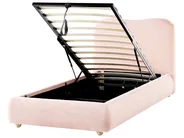 Ottoman Bed BLAGNAC Boucle Pink 90 x 200 cm (EU Single)_1026330