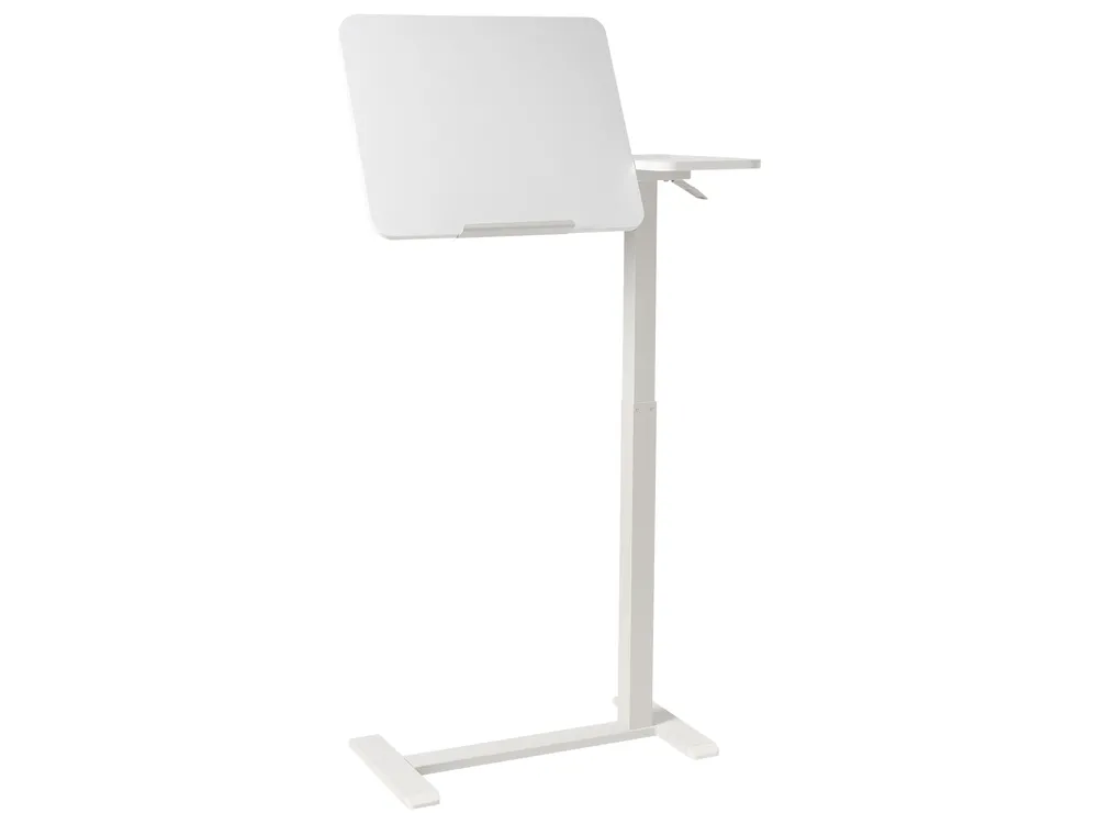 Regulowany stolik pod laptopa SCHOLA 70 cm 40 cm Biały