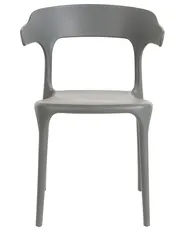 Set of 4 Garden Chairs GUBBIO Grey_862368