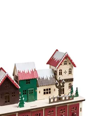 Christmas Decoration LED ASPERN 18 cm Advent Calendar Red_1017559