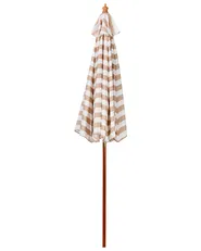 Ombrellone da esterno 260 cm FERENTILLO Beige/Bianco_735602