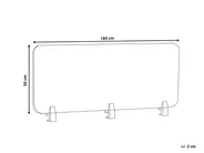 Desk Screen SPLIT 180 x 50 cm Blue_1056005
