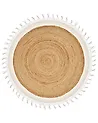 Rug MARTS White ø 140 cm Jute