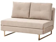 Living Room Set 6 Seater JERSLEV Fabric Light Brown_1013417