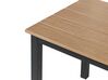 Table basse de jardin 96 x 52 cm en bois clair et noir MESSINA_932071