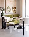 Conjunto de 2 sillas de comedor KENAI Tela Beige claro