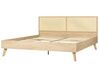 Bed rotan lichthout 180 x 200 cm MONPAZIER_863395