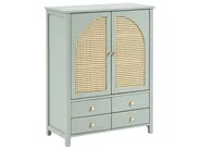 Shoe Storage Cabinet BENDIGO Mint Green_1022351