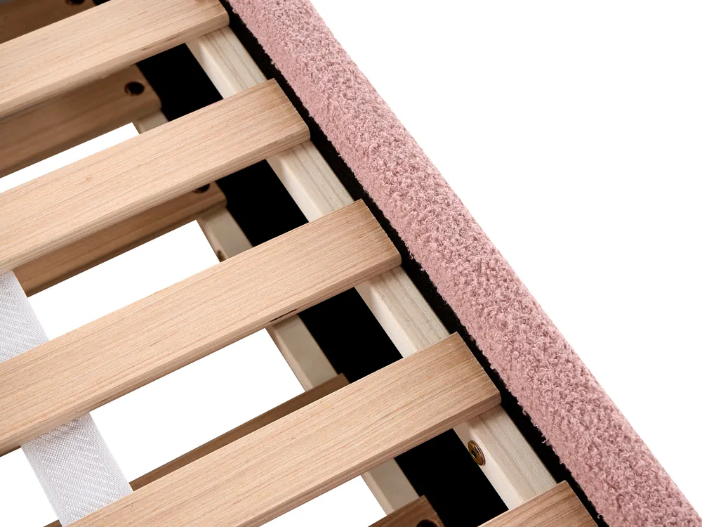 Trundle Bed Boucle RAYSSAC 90 x 200 cm (EU Single) Pink_1081116