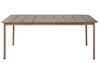 Aluminium Garden Table 185 x 96 cm Dark Wood FLAVIA_936217