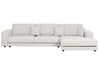 Left Hand 4 Seater Corner Sofa White LOFOTEN_900511