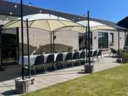 Gazebo VOMERO 305 cm 305 cm Metallo Beige_978453