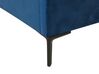 3 Piece Bedroom Set Velvet EU Super King Size Blue SEZANNE_795682