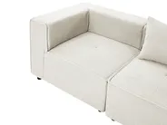 Divano angolare modulare 4 posti AXEBO Bouclé Bianco sporco Lato destro_1075557
