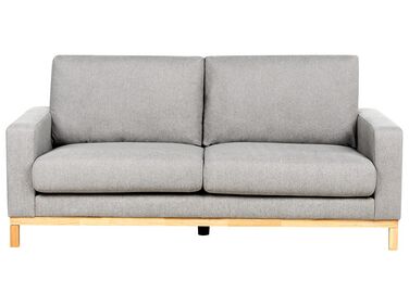 2-Sitzer Sofa grau / hellbraun SIGGARD