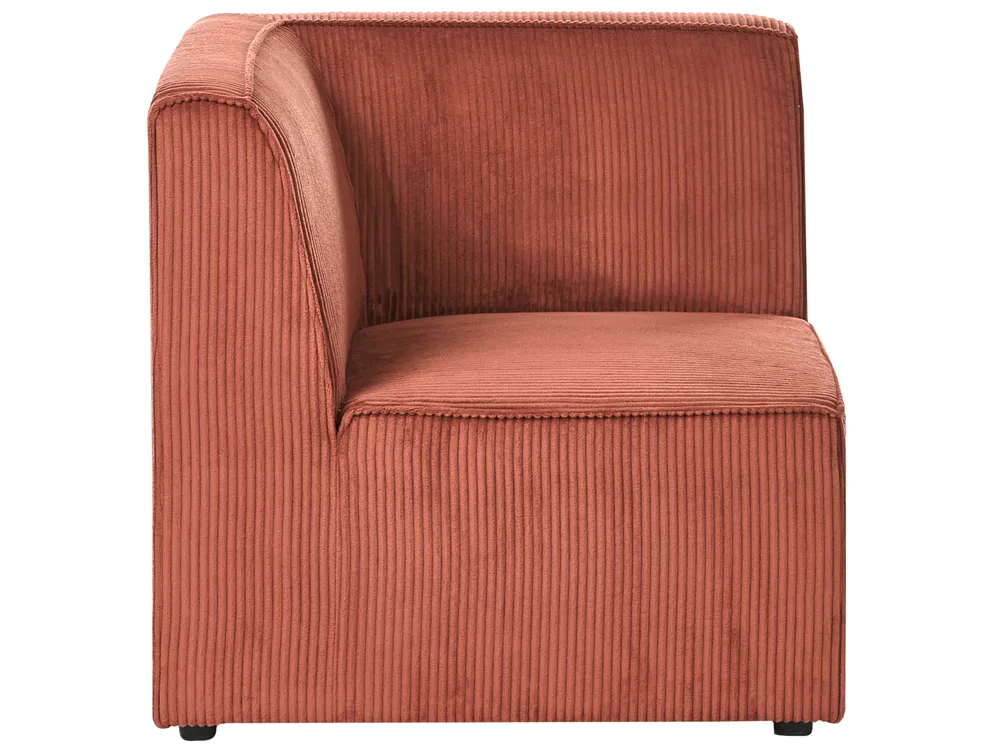Corner Seat LEMVIG Corduroy Golden Brown Left Hand_1054712