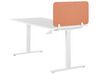 Séparateur de bureau orange 72 x 40 cm WALLY_853073