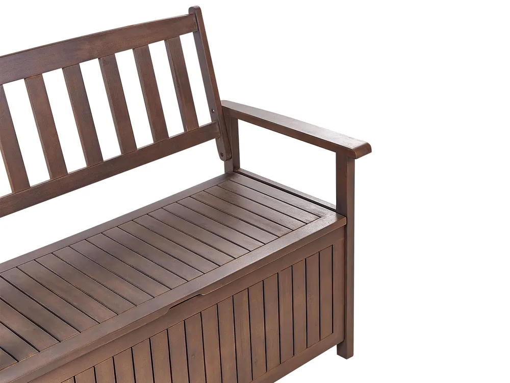 Banco Zapatero Wenko Acina De Madera De Acacia FSC – Asiento Acolchado, 90cm, Multiusos