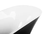 Vasca da bagno freestanding DULCINA 170 x 80 cm Nero/Bianco_812183