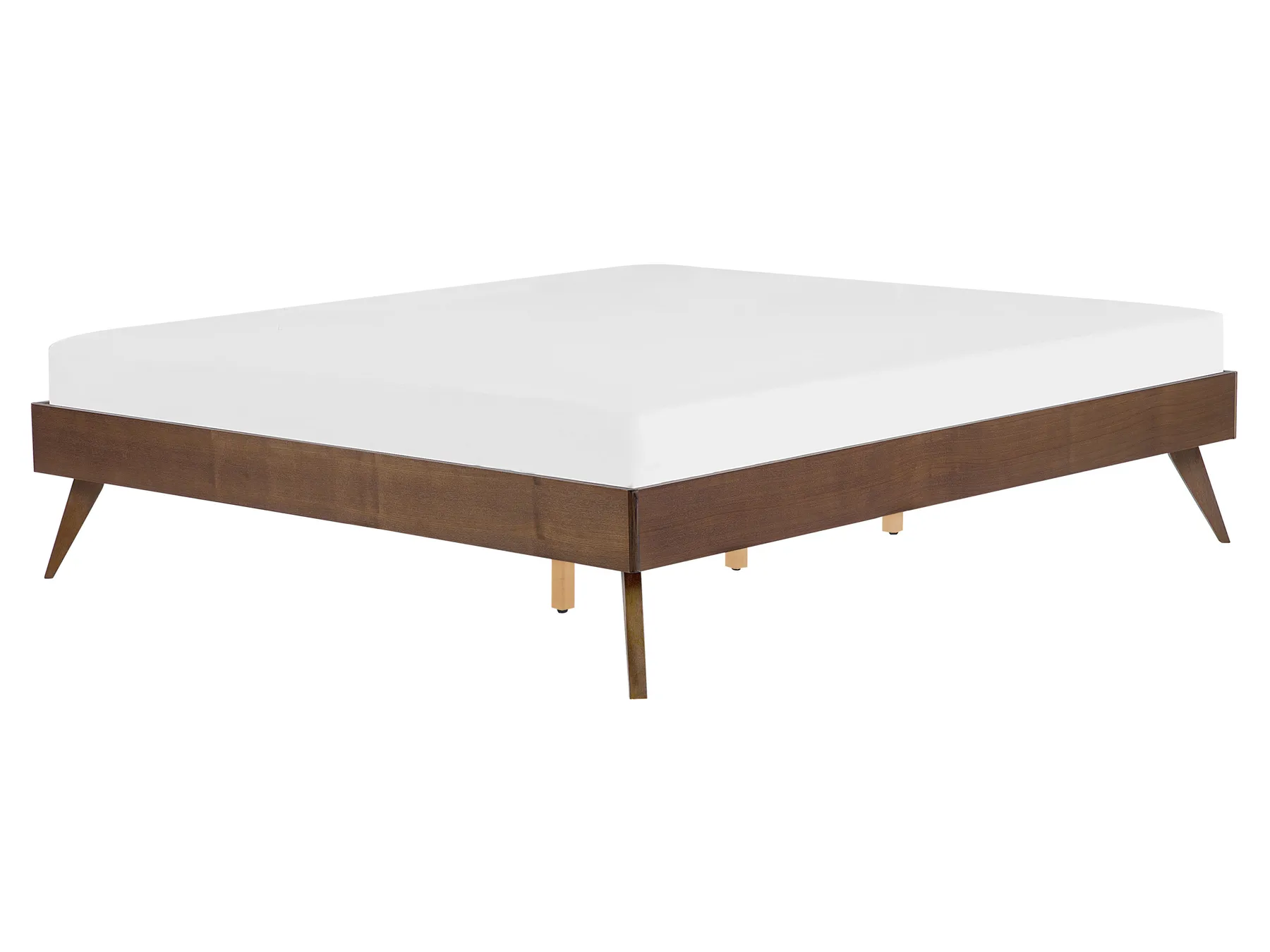 Bett ohne Kopfteil BERRIC 160 x 200 cm Dunkle Esche_873741