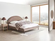 Bed Boucle MARGUT 180 x 200 cm (EU Super King) Taupe_971334