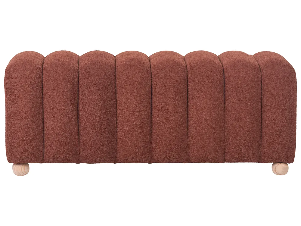 Upholstered Bench IDYLLWILD Boucle Golden Brown_1066944
