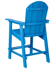 Sgabello da bar da giardino ADIRONDACK Materiale sintetico Blu_938534
